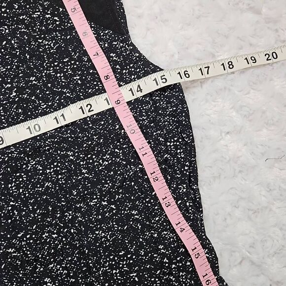 Black and White Banana Republic Size 6 Mesh Shoulder Dress with pockets - Picture 4 of 11